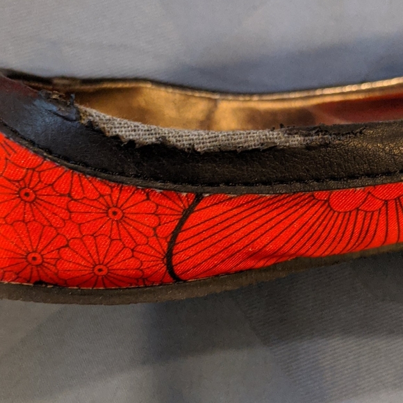 Asian themed / Chinese fabric flats - Picture 4 of 4